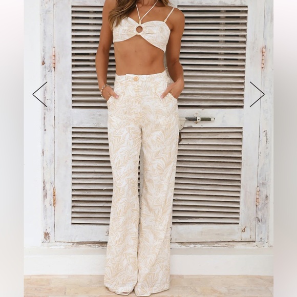 HELLO MOLLY SWAYING PALM TREES PANT SET - Picture 2 of 5